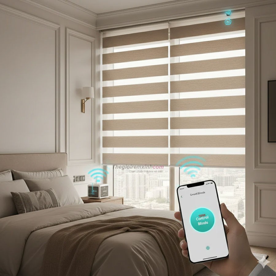 Rèm tự động thông minh, điều khiển từ xa