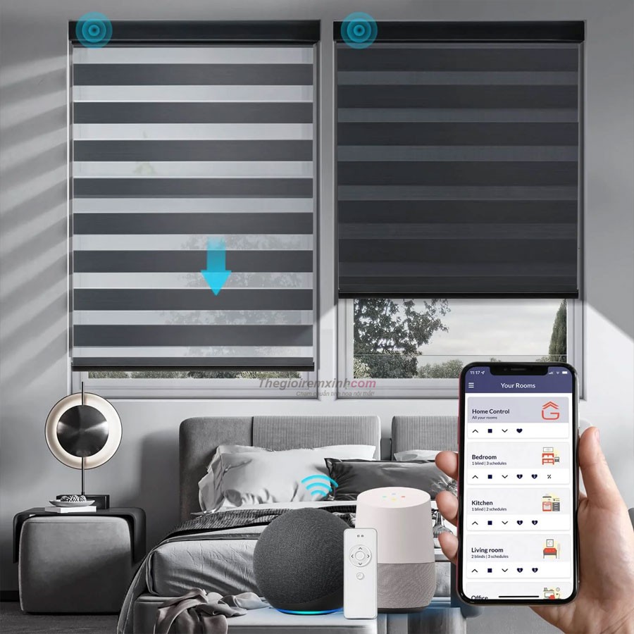 Mẫu rèm cửa điều khiển từ xa bán chạy