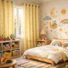 Rèm vải phòng ngủ trẻ em chống nắng cao cấp