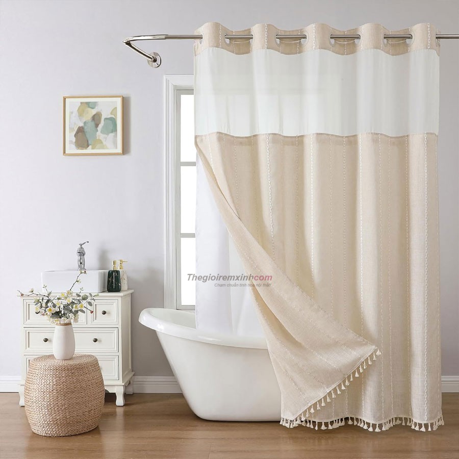 Rèm nhà tắm khách sạn sang trọng, chống thấm