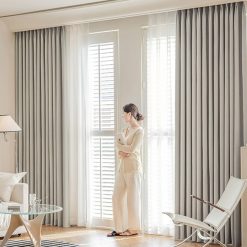 Rèm phòng khách 2 lớp cản nhiệt vượt trội