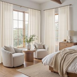 Mẫu rèm vải phòng ngủ hiện đại, giá rẻ